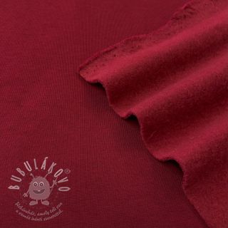 Teplákovina počesaná JOGGING dark red