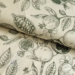 Dekorační látka RUSTIC VINTAGE PRINT Granata kaki