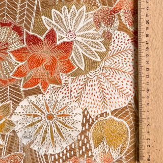 Dekorační látka jacquard Opium allover peanut