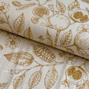 Dekorační látka RUSTIC VINTAGE PRINT Granata peanut