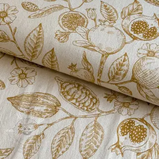 Dekorační látka RUSTIC VINTAGE PRINT Granata peanut