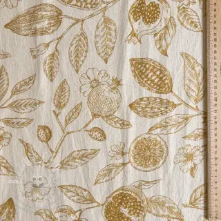 Dekorační látka RUSTIC VINTAGE PRINT Granata peanut
