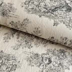 Dekorační látka RUSTIC VINTAGE PRINT Gabrielle fusian