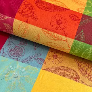 Dekorační látka FRENCH TABLE CLOTH JACQUARD Cabosse allover summer