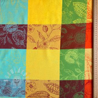 Dekorační látka FRENCH TABLE CLOTH JACQUARD Cabosse allover summer