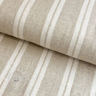 Dekorační látka jacquard LINEN LOOK Etretat lin