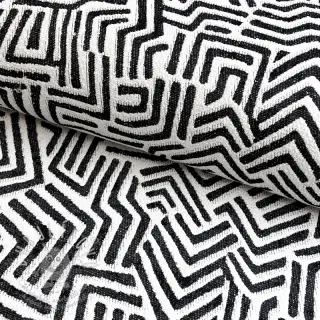 Dekorační látka jacquard Mesopotamie allover graphite