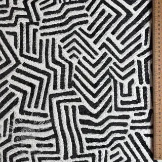 Dekorační látka jacquard Mesopotamie allover graphite