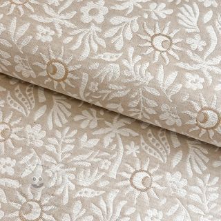 Dekorační látka jacquard Sunlight lin