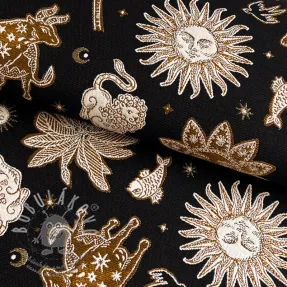 Dekorační látka jacquard Pygmalion noir