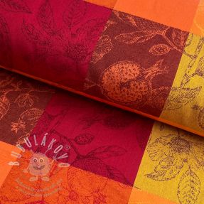 Dekorační látka FRENCH TABLE CLOTH JACQUARD Cabosse allover harissa