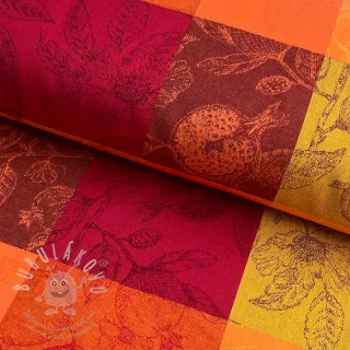 Dekorační látka FRENCH TABLE CLOTH JACQUARD Cabosse allover harissa
