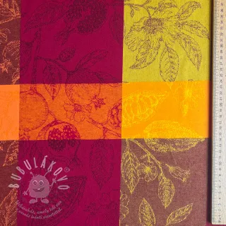 Dekorační látka FRENCH TABLE CLOTH JACQUARD Cabosse allover harissa