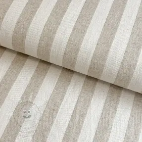 Dekorační látka jacquard LINEN LOOK Cabourg lin
