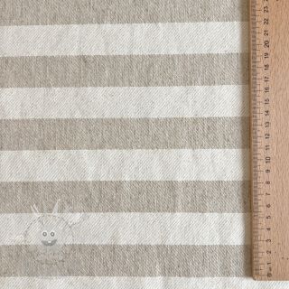 Dekorační látka jacquard LINEN LOOK Cabourg lin