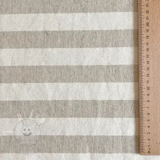 Dekorační látka jacquard LINEN LOOK Cabourg lin