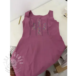 Bavlněný popelín mauve