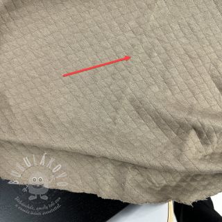 Teplákovina prošev dark taupe II.třída