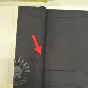 Teplákovina černá ORGANIC II.třída