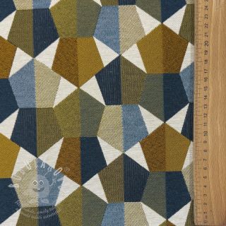 Dekorační látka jacquard Mustang blue