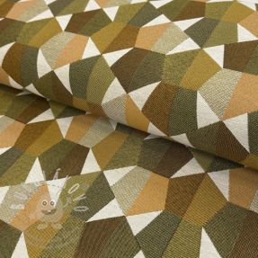 Dekorační látka jacquard Mustang gold