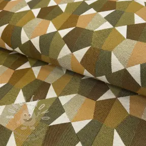 Dekorační látka jacquard Mustang gold
