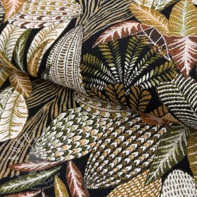 Dekorační látka jacquard Egypte noir