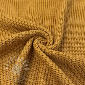 Svetrovina BIG KNIT mustard