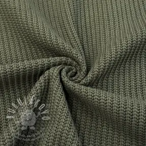 Svetrovina BIG KNIT camo green