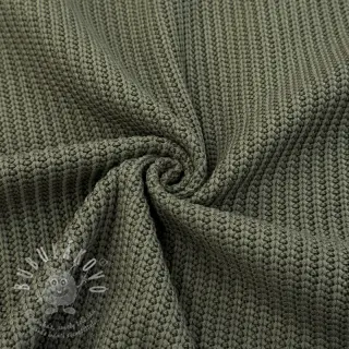 Svetrovina BIG KNIT camo green