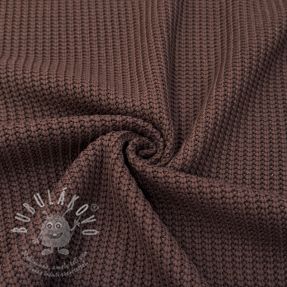 Svetrovina BIG KNIT dark brown