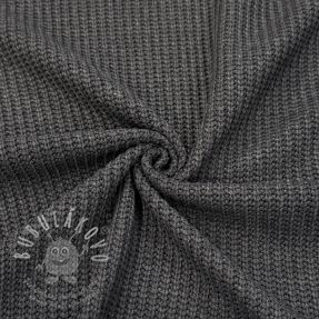 Svetrovina BIG KNIT dark grey