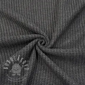 Svetrovina BIG KNIT dark grey