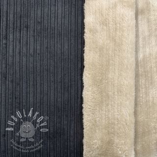 Manšestr Cofur fleece black