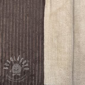 Manšestr Cofur fleece dark brown