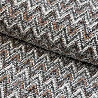 Pletenina jacquard Comfilia Zigzag wavy brown