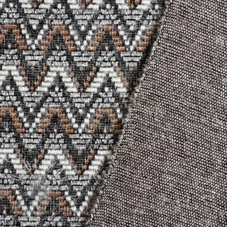 Pletenina jacquard Comfilia Zigzag wavy brown