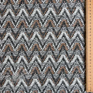 Pletenina jacquard Comfilia Zigzag wavy brown
