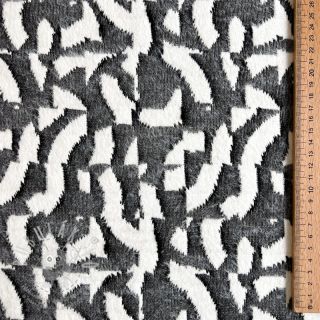 Pletenina jacquard Comfy Collage shapes grey