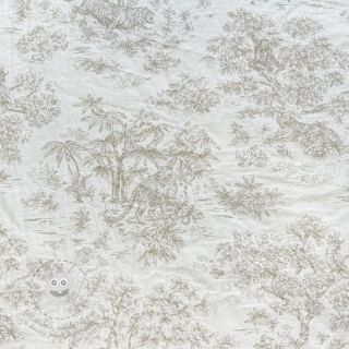 Dekorační látka jacquard MACASSAR alover lin