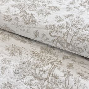 Dekorační látka jacquard MACASSAR alover lin