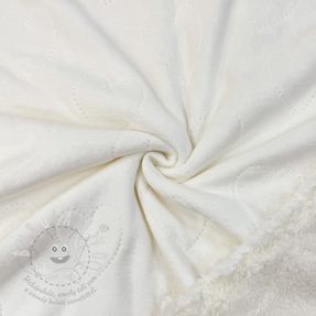 Kojenecký plyš TEDDY Hearts off white