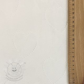 Kojenecký plyš TEDDY Hearts off white