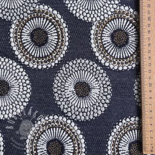 Dekorační látka jacquard Jojoba marine