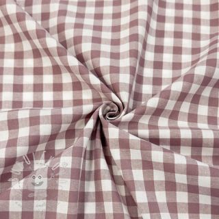Bavlněná látka Check mauve