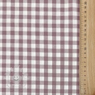 Bavlněná látka Check mauve