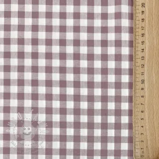 Bavlněná látka Check mauve