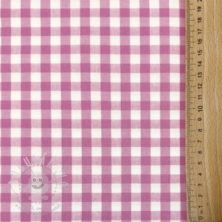 Bavlněná látka Check pink