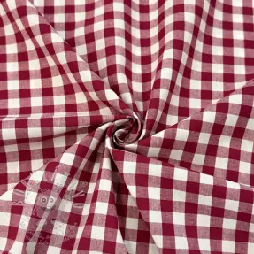 Bavlněná látka Check berry