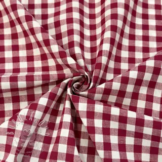 Bavlněná látka Check berry